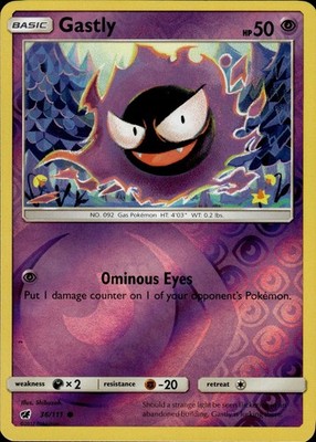 Gastly 36/111 Crimson Invasion Ungraded
