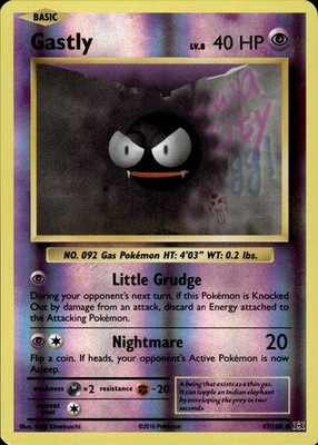 Gastly 47/108 Evolutions Ungraded