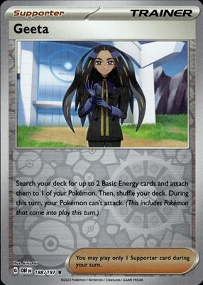 Geeta 188/197 Obsidian Flames Ungraded