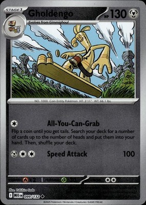 Gholdengo 099/132 Mega Evolution Ungraded