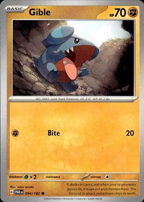 Gible 094/182 Paradox Rift Ungraded