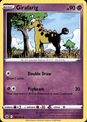 Girafarig 061/159 Crown Zenith Ungraded