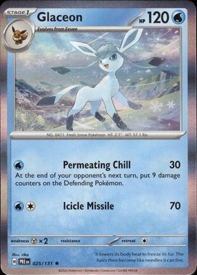 Glaceon 025/131 Prismatic Evolutions Ungraded
