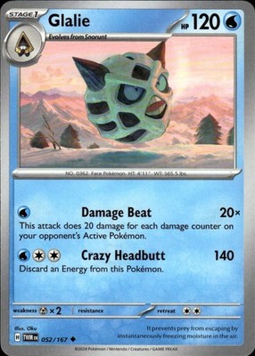 Glalie 052/167 Twilight Masquerade Ungraded