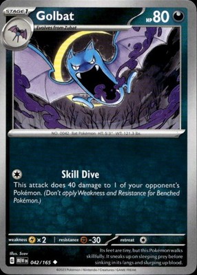 Golbat 042/165 151 Ungraded
