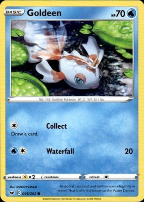 Goldeen 046/202 Sword & Shield Ungraded