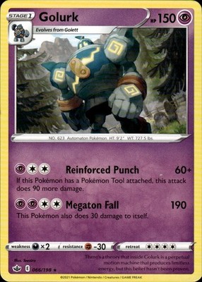 Golurk 066/198 Chilling Reign Ungraded
