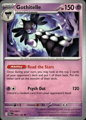Gothitelle 092/193 Paldea Evolved Ungraded