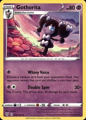 Gothorita 074/189 Darkness Ablaze Ungraded