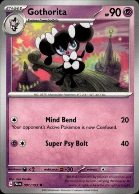Gothorita 091/193 Paldea Evolved Ungraded
