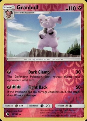 Granbull 91/149 SM Base Set Ungraded