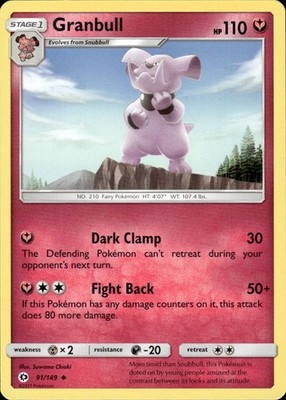 Granbull 91/149 SM Base Set Ungraded