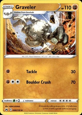Graveler 068/159 Crown Zenith Ungraded