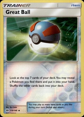 Great Ball 119/149 SM Base Set Ungraded