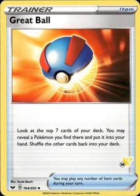 Great Ball (#38 Pikachu Stamped) 164/202 Battle Academy 2022 Ungraded