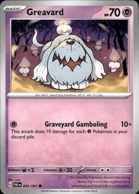 Greavard 042/091 Paldean Fates Ungraded