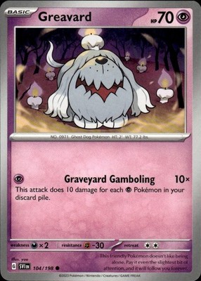 Greavard 104/198 Scarlet & Violet Ungraded