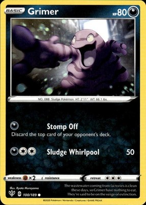 Grimer 100/189 Darkness Ablaze Ungraded