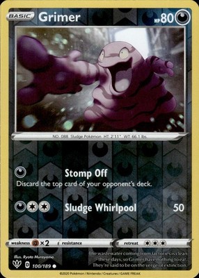 Grimer 100/189 Darkness Ablaze Ungraded