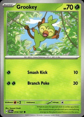 Grookey 014/167 Twilight Masquerade Ungraded
