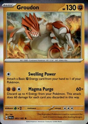Groudon 093/182 Paradox Rift Ungraded
