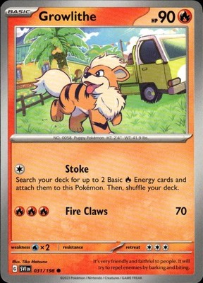 Growlithe 031/198 Scarlet & Violet Ungraded