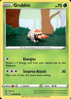 Grubbin 018/264 Fusion Strike Ungraded