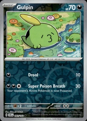 Gulpin 91/142 Stellar Crown Ungraded