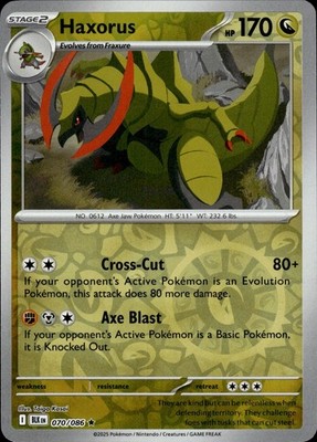 Haxorus 070/086 Black Bolt Ungraded