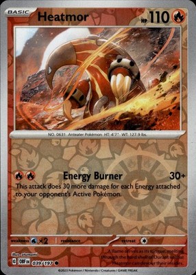 Heatmor 039/197 Obsidian Flames Ungraded