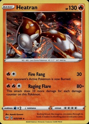 Heatran 025/189 Darkness Ablaze Ungraded
