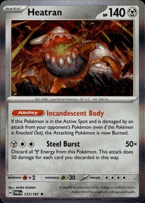 Heatran 123/167 Twilight Masquerade Ungraded