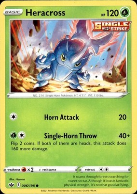 Heracross 006/198 Chilling Reign Ungraded