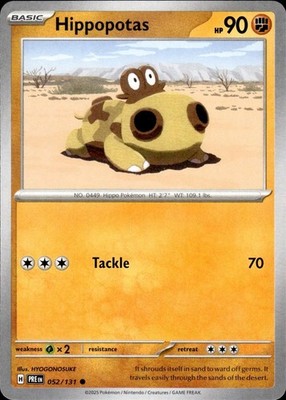 Hippopotas 052/131 Prismatic Evolutions Ungraded