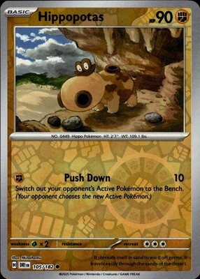 Hippopotas 105/182 Destined Rivals Ungraded