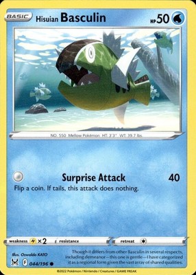 Hisuian Basculin 044/196 Lost Origin Ungraded