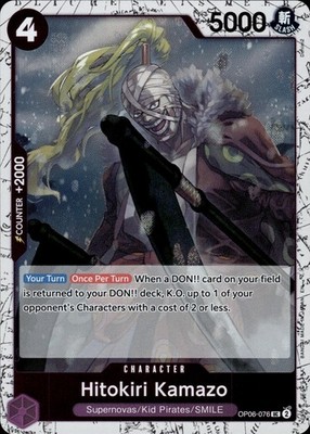 Hitokiri Kamazo (Pirate Foil) OP06-076 Premium Booster -The Best- Vol. 2 Ungraded