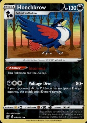 Honchkrow 094/163 Battle Styles Ungraded
