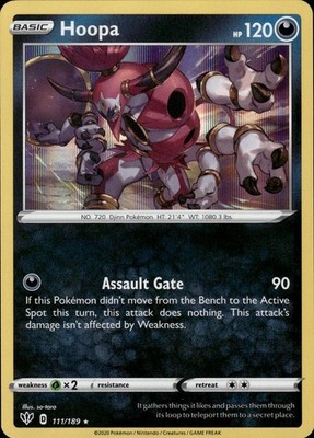 Hoopa 111/189 Darkness Ablaze Ungraded