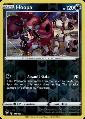 Hoopa 111/189 Darkness Ablaze Ungraded