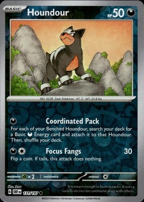 Houndour 131/197 Obsidian Flames Ungraded