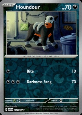 Houndour 132/197 Obsidian Flames Ungraded