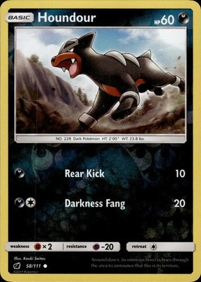 Houndour 58/111 Crimson Invasion Ungraded