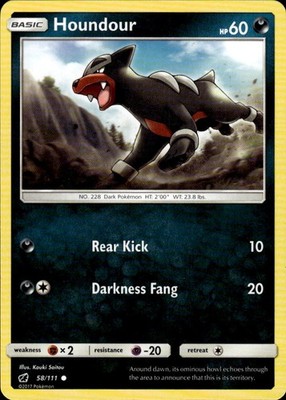 Houndour 58/111 Crimson Invasion Ungraded