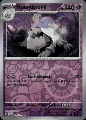 Houndstone 043/091 Paldean Fates Ungraded