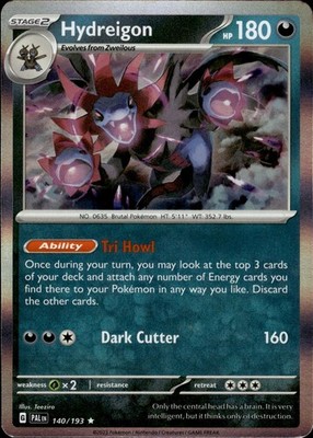 Hydreigon 140/193 Paldea Evolved Ungraded