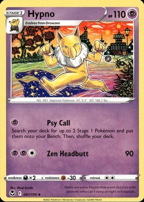Hypno 061/195 Silver Tempest Ungraded