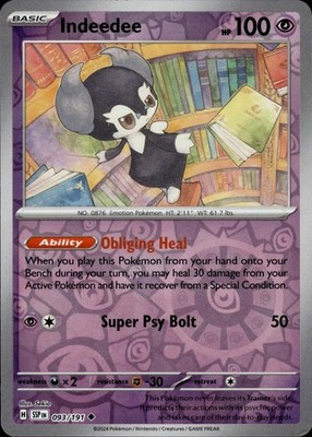 Indeedee 093/191 Surging Sparks Ungraded