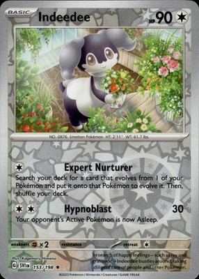 Indeedee 153/198 Scarlet & Violet Ungraded