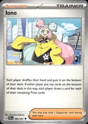 Iono 080/091 Paldean Fates Ungraded